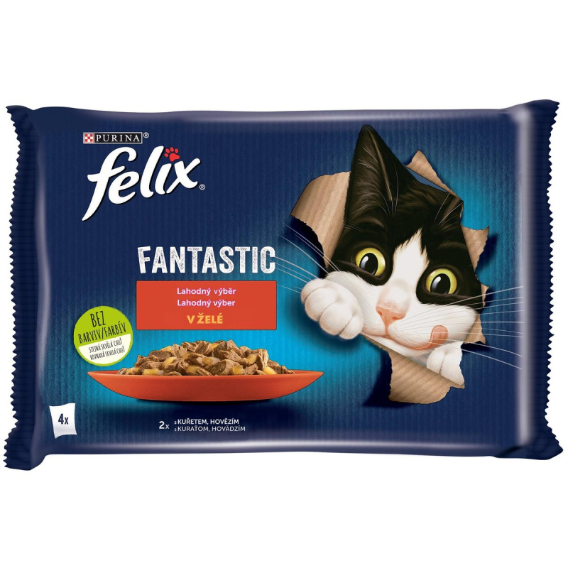 Felix cat kaps.-Fant.Multipack masový výběr v želé 4 x 85 g