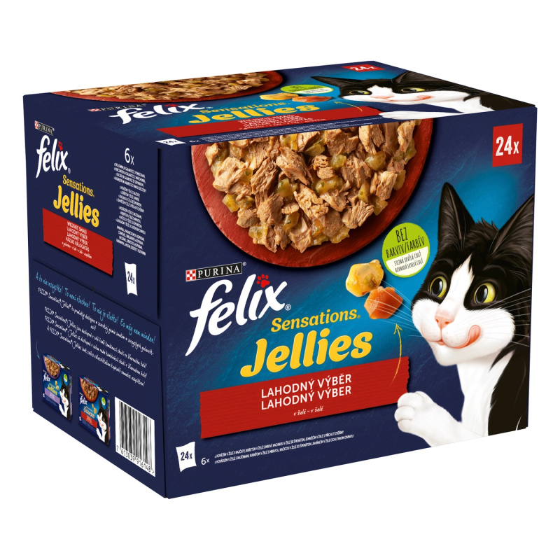 Felix cat kaps.-Sens.Jellies Multipack v želé 24 x 85 g