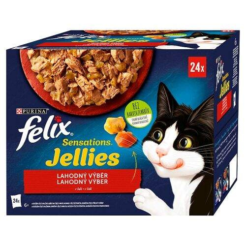 Felix cat kaps.-Sens.Jellies Multipack v želé 24 x 85 g