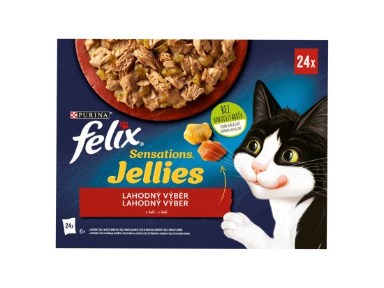 Felix cat kaps.-Sens.Jellies Multipack v želé 24 x 85 g