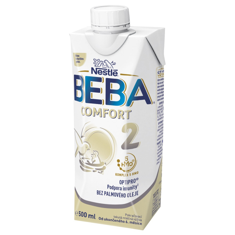 BEBA COMFORT 2 Liquid Tekuté pokračovací mléko od 6.měsíce 500 ml
