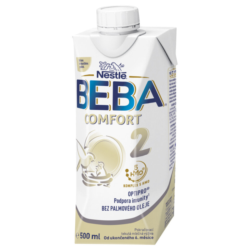 BEBA COMFORT 2 Liquid Tekuté pokračovací mléko od 6.měsíce 500 ml