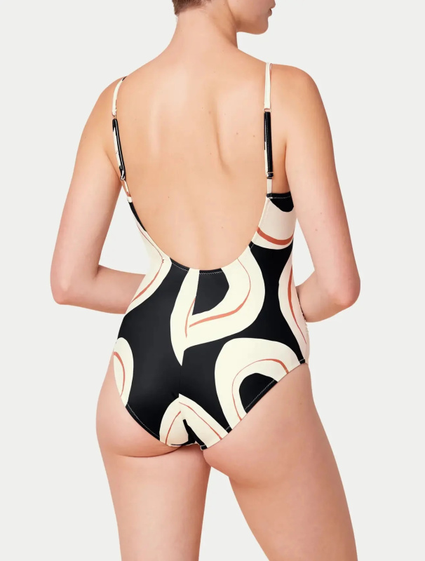Dámské jednodílné plavky Summer Allure OP 01 černé - Triumph 40B