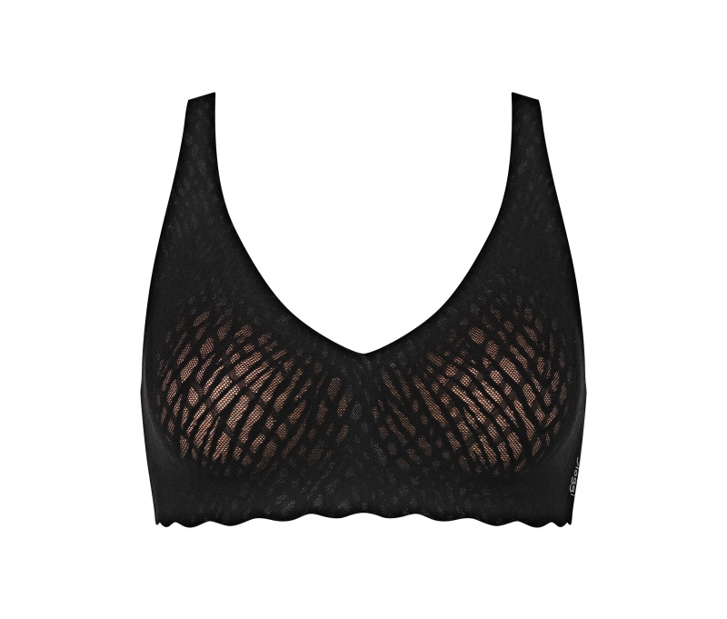 Dámská podprsenka ZERO Feel Bliss Soft bra - Sloggi černá (0004) 000M