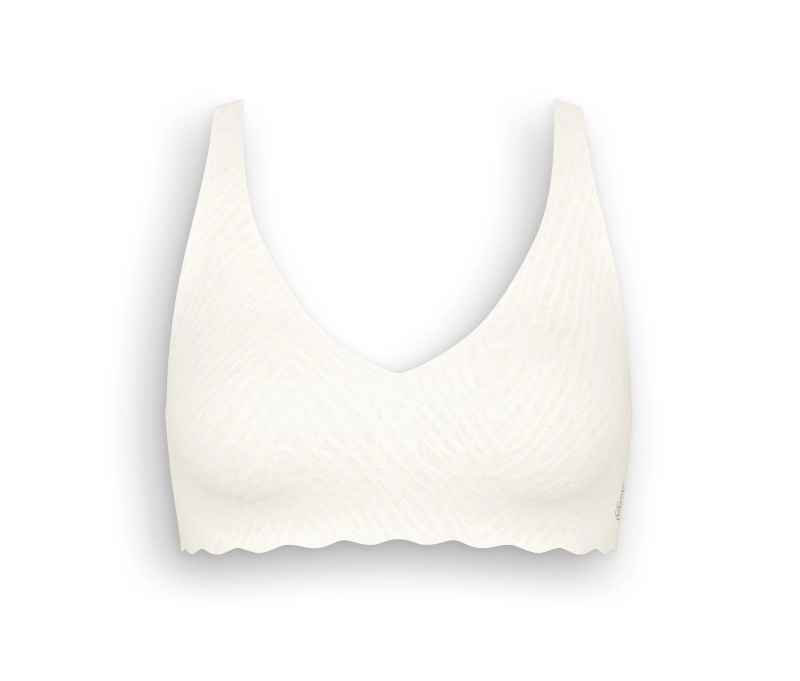 Dámská podprsenka ZERO Feel Bliss Soft bra - Sloggi hedvábně bílá (00GZ) 000M