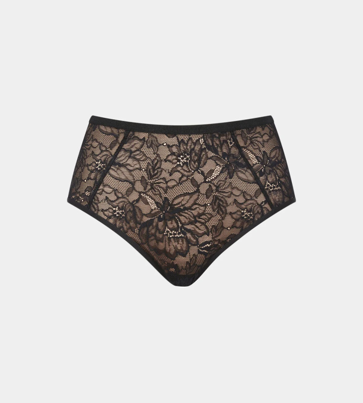 Kalhotky Amourette Charm Maxi01 Triumph černá (0004) 0042