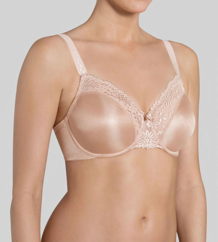 Podprsenka nevyztužená Ladyform Soft W X - Triumph růžový květ (6406) 080C