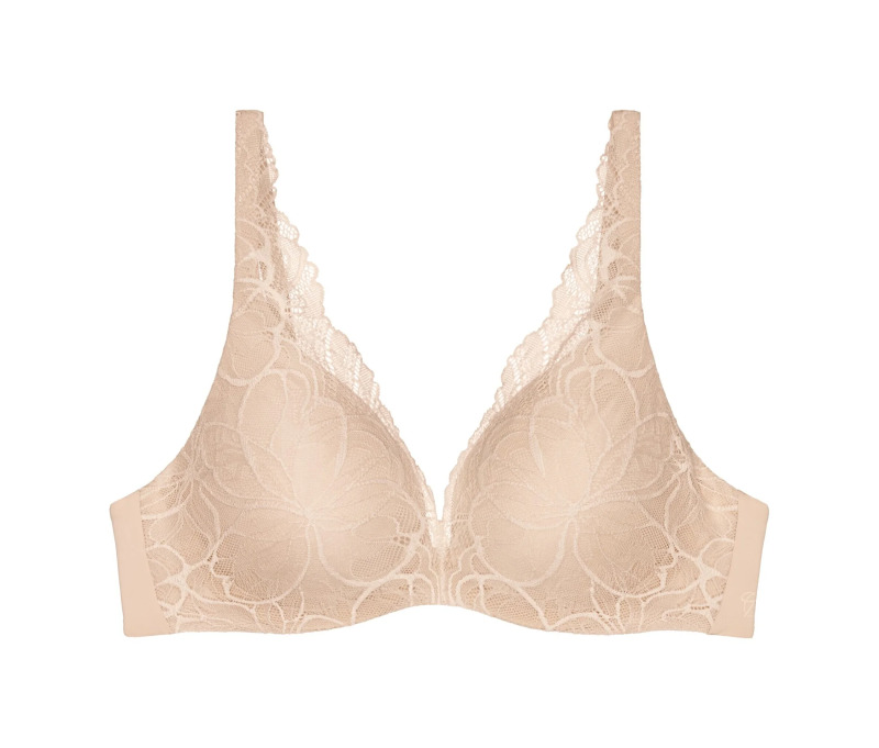 Dámská podprsenka Body Make-Up Illusion Lace WP - Triumph naze béžová (00NZ) 080B