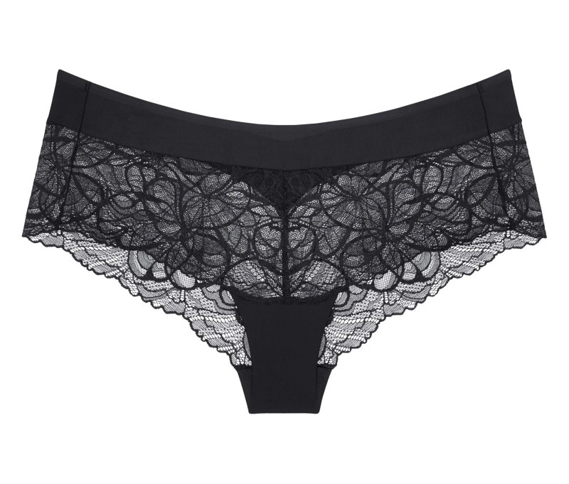 Dámské kalhotky Body Make-Up Illusion Lace Shorty - Triumph černá (0004) 0042