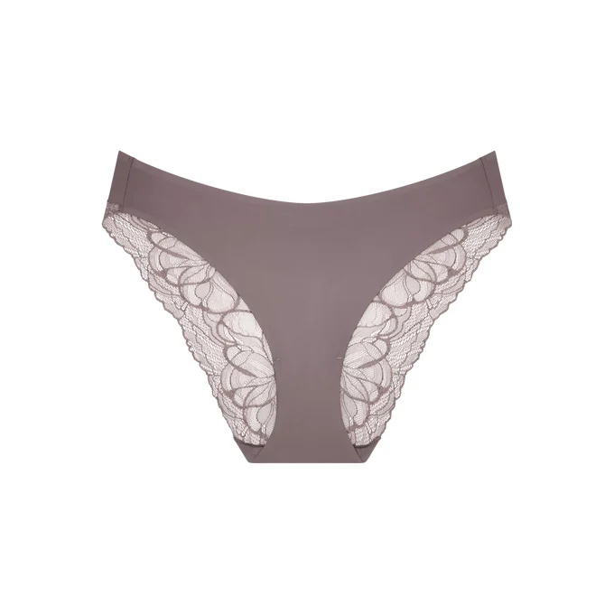 Dámské kalhotky Body Make-Up Illusion Lace Highleg Tai - Triumph coffee sugar (3091) 044