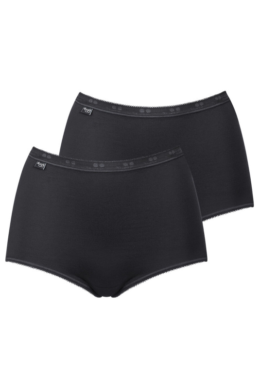 Kalhotky Sloggi 10043769 Basic+ Maxi 2P Barva: Černá, Velikost: 46