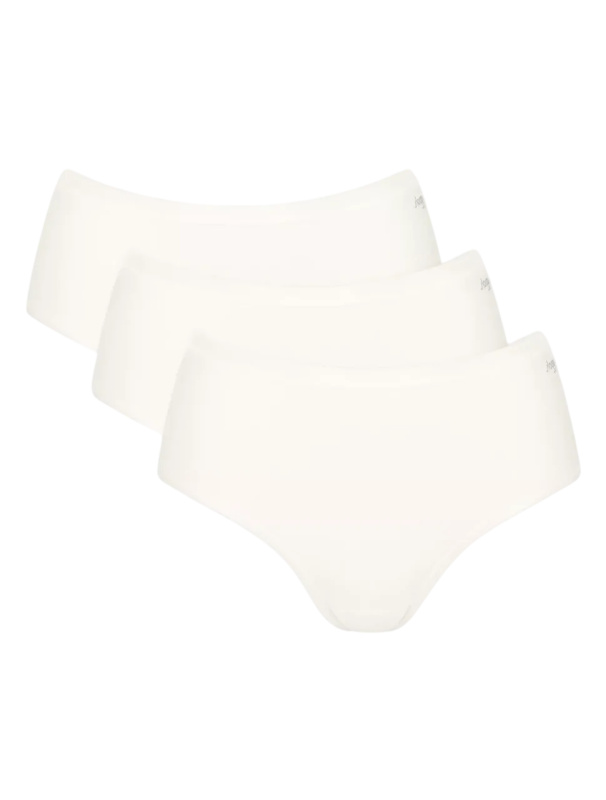 Dámské kalhotky GO Daily Cotton Midi 3P - Sloggi hedvábně bílá (00GZ) 0XXL