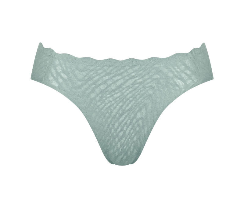Vysoce vykrojené kalhotky sloggi ZERO Feel Bliss High leg, misty turquoise