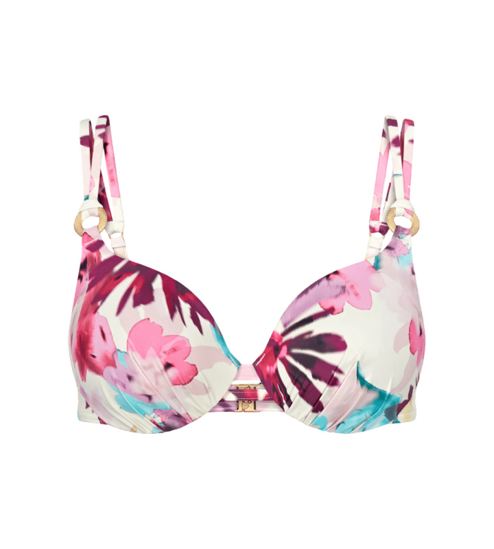 Dámská plavková podprsenka Summer Fleur WP - Triumph tmavá kombinace tyrkysové (M025) 042B
