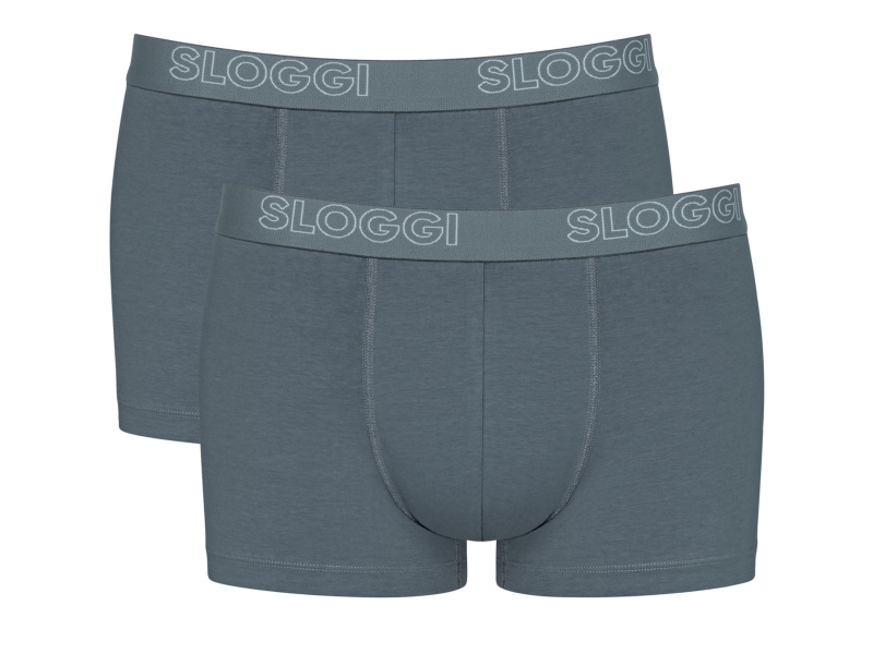 Hello by Sloggi Pánské boxerky / slipy, 2 kusy (boxerky, šedá, XL)