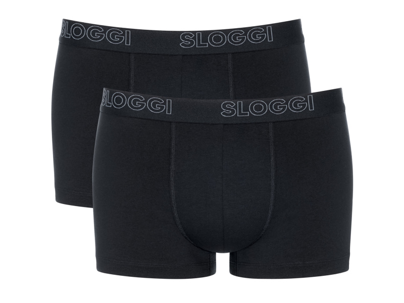 Hello by Sloggi Pánské boxerky / slipy, 2 kusy (boxerky, černá, XL)