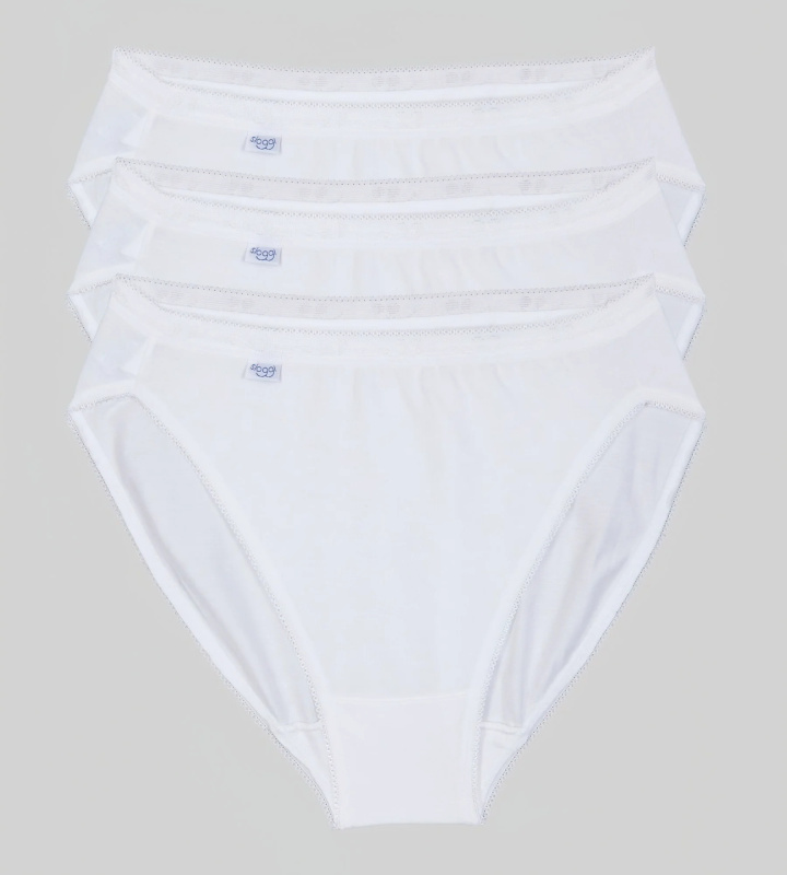Dámské kalhotky Basic+ Tai 3P - Sloggi černá (0004) 0038