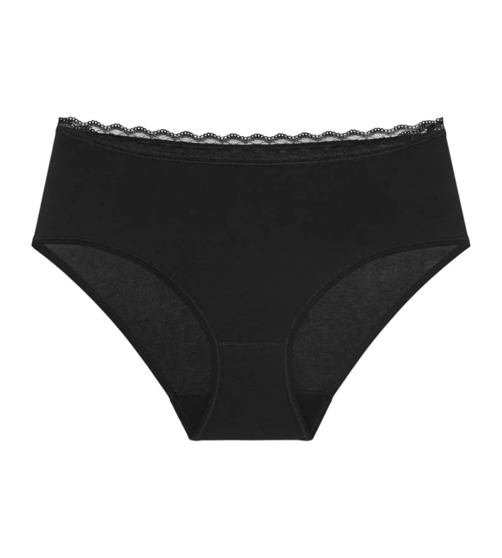Dámské kalhotky Feel Of Cotton Midi - Triumph černá (0004) 0038