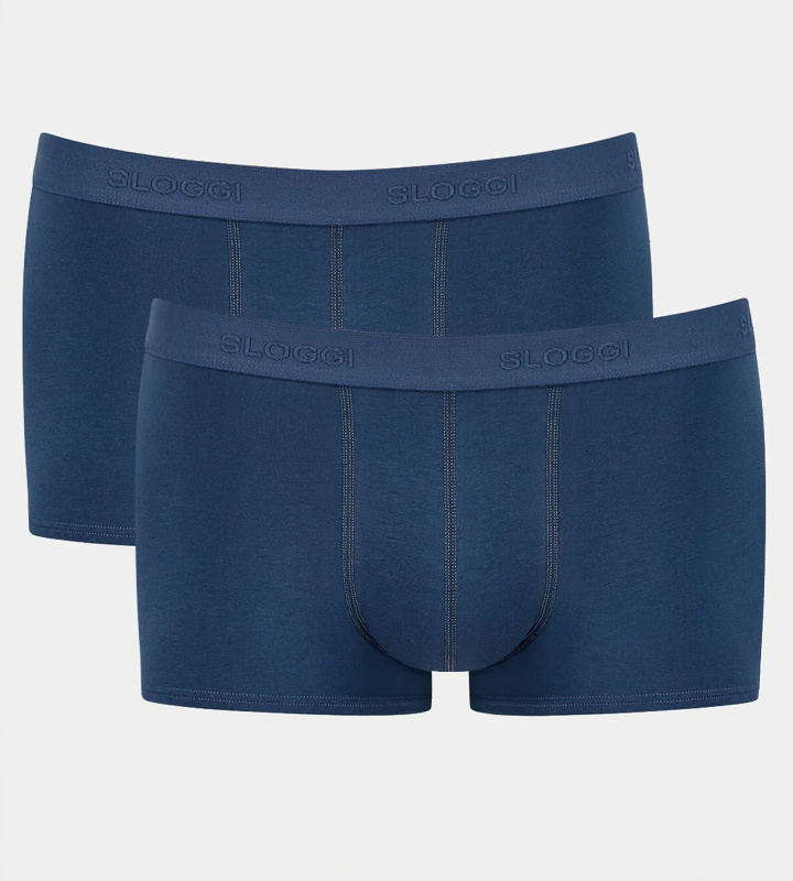 Boxerky Sloggi men 24/7 Hipster 2P - Sloggi půlnoční modrá (00TQ) 006