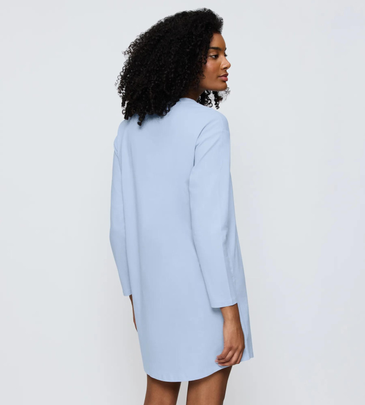 Dámská noční košile Nightdresses NDK LSL 04 - TRIUMPH bleděmodrá (00SA) 046
