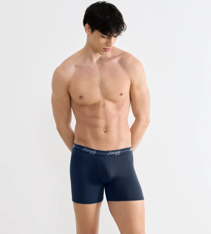 Sloggi Men Start – 2× pánské šortky z měkké bavlny Sloggi VIOLET 7