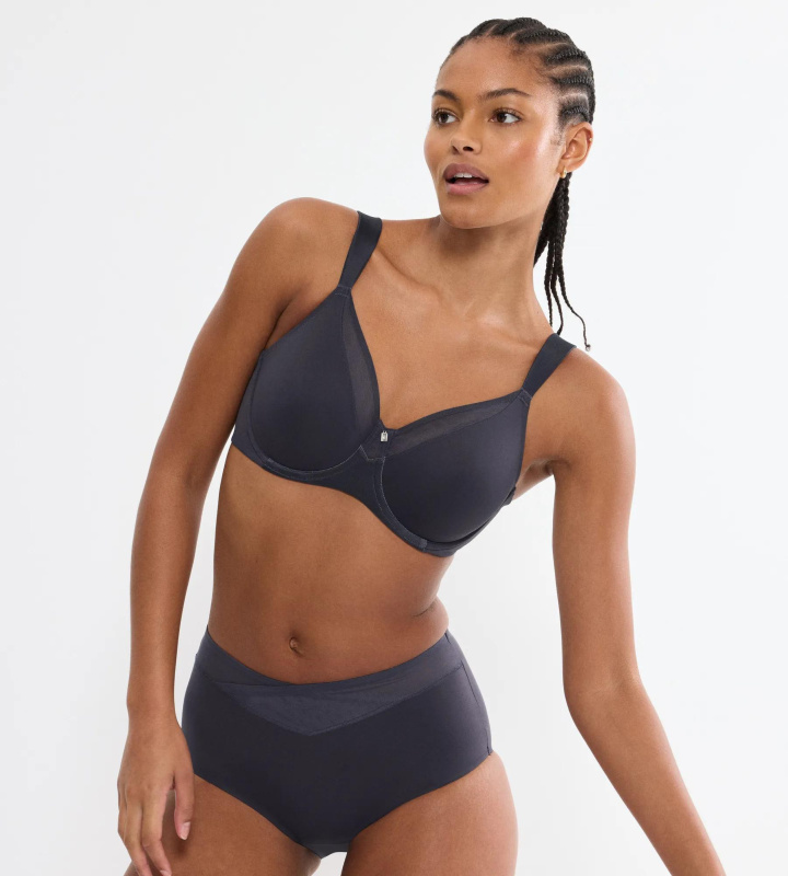 TRUE SHAPE SENSATION - Minimizer podprsenka: zmenší poprsí o 1 košíček Triumph INK GRAY 70D