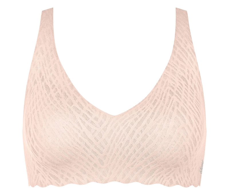 Dámská podprsenka ZERO Feel Bliss Soft bra - Sloggi jemně růžová (00DM) 000M