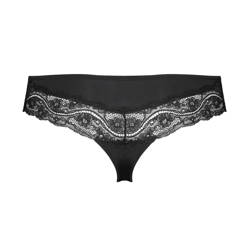 Tanga Lovely Micro Brazilian String černá - TRIUMPH BLACK XL