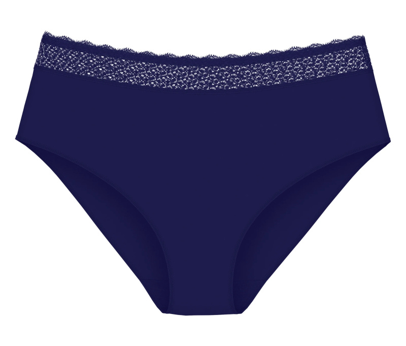 Dámské kalhotky Feel of Modal Midi - Triumph tmavě modrá do fialova (00XF) 000L