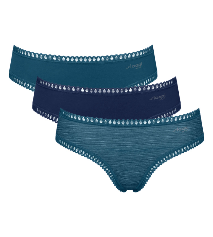 Dámské kalhotky GO Crush Hipster C3P - Turquoise - tyrkys M024 - SLOGGI TURQUOISE XS