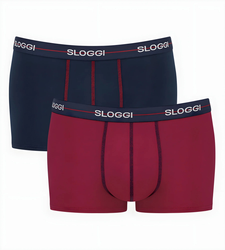 Pánské boxerky Sloggi men Start Hipster C2P box světlá kombinace modré (M007) 008