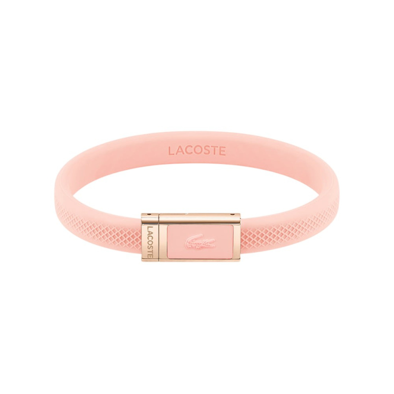 Lacoste Růžový silikonový náramek 2040065