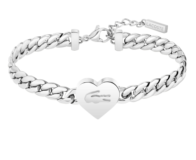 Lacoste Romantický ocelový náramek Love My Croc 2040463
