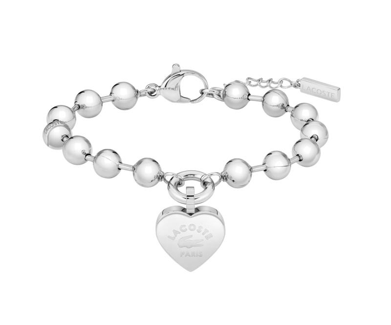 Lacoste Ocelový kuličkový náramek Love My Croc 2040505