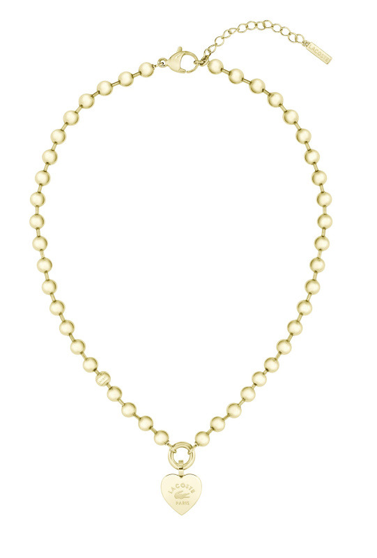 Lacoste Fashion pozlacený náhrdelník Love My Croc 2040508
