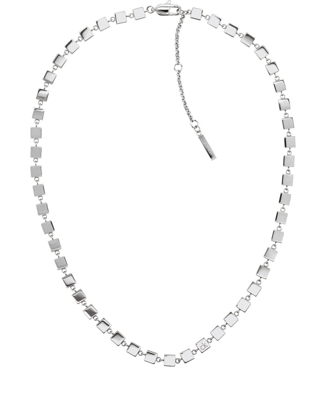 Calvin Klein Ocelový náhrdelník pro ženy Geometric 35000845