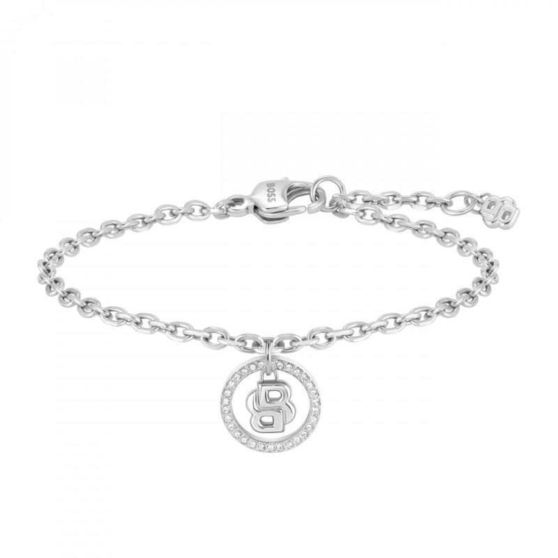 Hugo Boss Stylový dámský náramek z oceli Double B 1580806