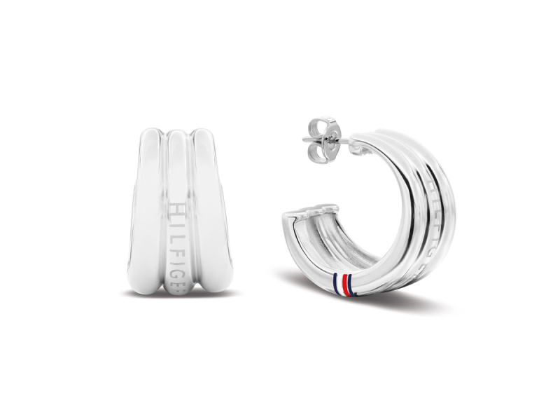 Tommy Hilfiger Výrazné kruhové náušnice z oceli 2781070