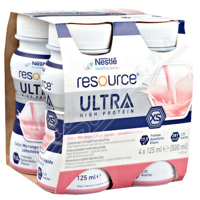 Resource Ultra High Protein Jahoda por.sol.4x125ml