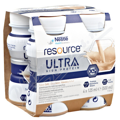 Resource Ultra High Protein Káva por.sol.4x125ml