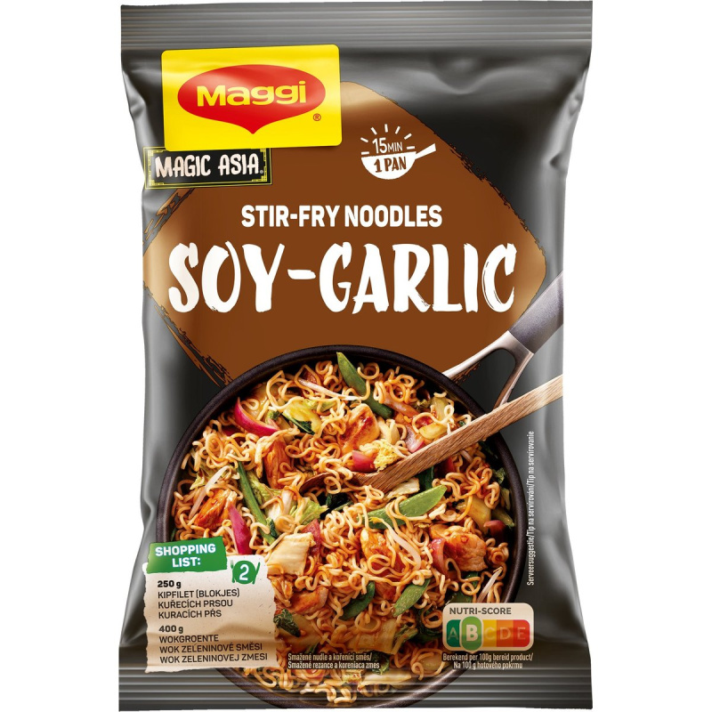 Maggi Nudle z pánve Kuře s česnekem a sójovou omáčkou