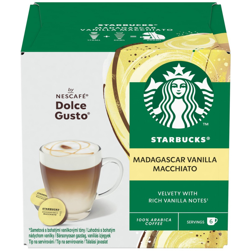 Starbucks Madagaskar Vanilla Latte Macchiato by Nescafé Dolce Gusto kapsle