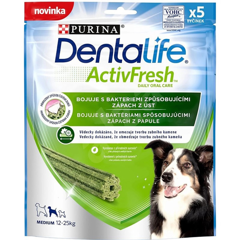 Purina DentaLife Activfresh Activfresh Medium  115 g - 5 tyčinek