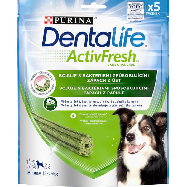 Purina DentaLife Activfresh Activfresh Medium  115 g - 5 tyčinek