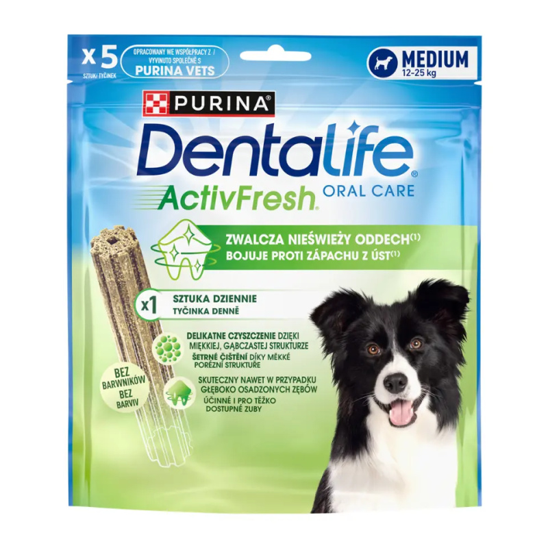 Purina DentaLife Activfresh Activfresh Medium  115 g - 5 tyčinek