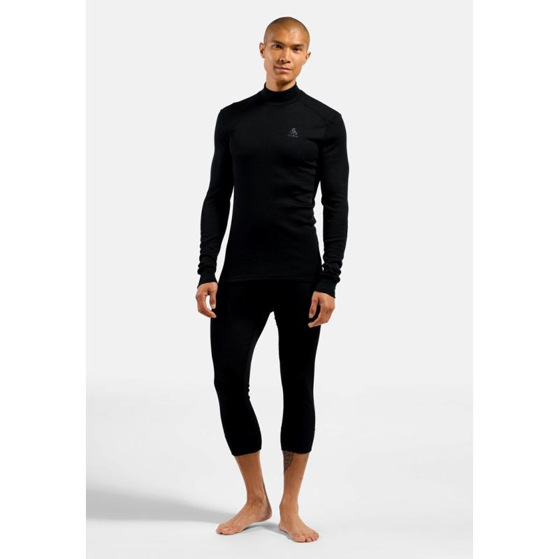 Pánské tričko Odlo BL TOP s želvovinovým výstřihem l/s ACTIVE WARM ECO velikost M Black NEPLATÍ