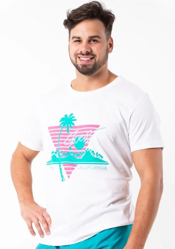 Pánské tričko F92I03JR03D A009 bílá - Guess bílá XXL