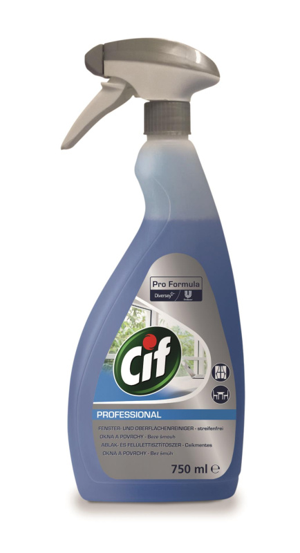 Prostředek čisticí Cif na okna a povrchy 750 ml