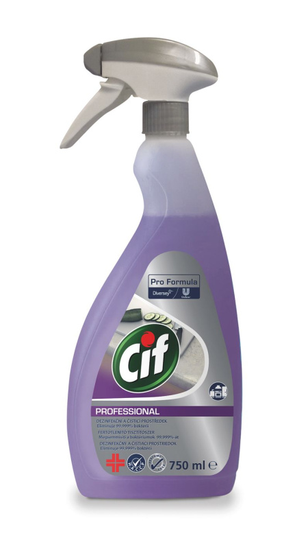 Cif Professional 2v1 - čistí a dezinfikuje - 750 ml