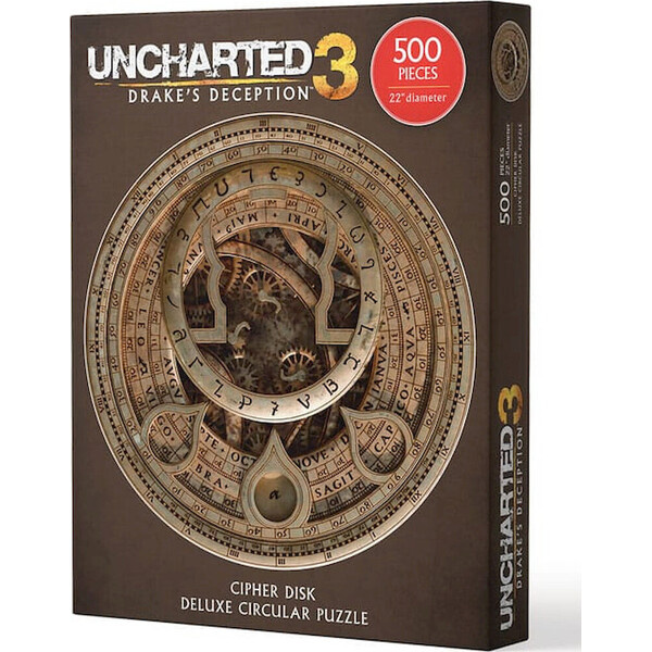 Puzzle Dark Horse Uncharted 3: Drake's Deception - Cipher Disk Circular Deluxe (500 pieces)